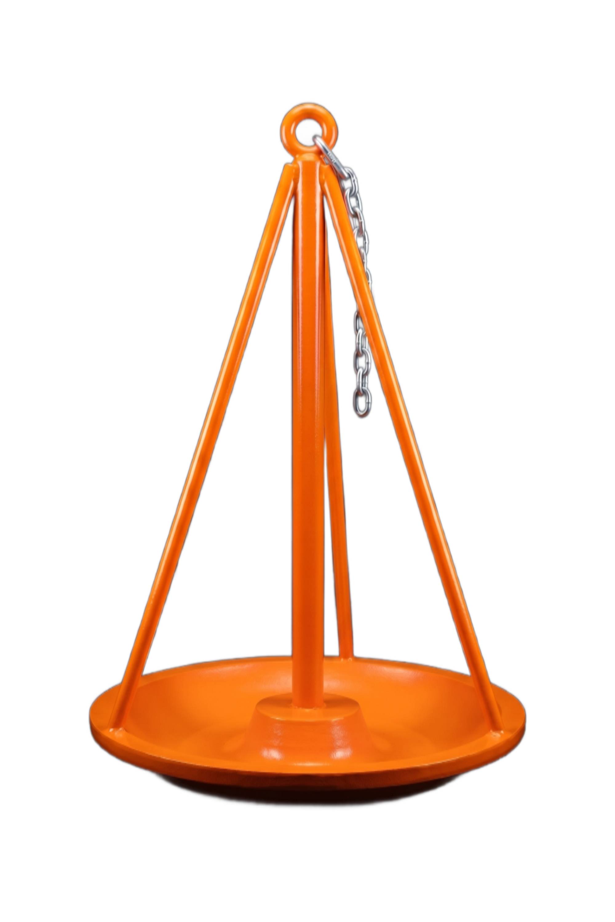 The MoorSafe anchor with three symmetrically positioned bars forming a conical shape.